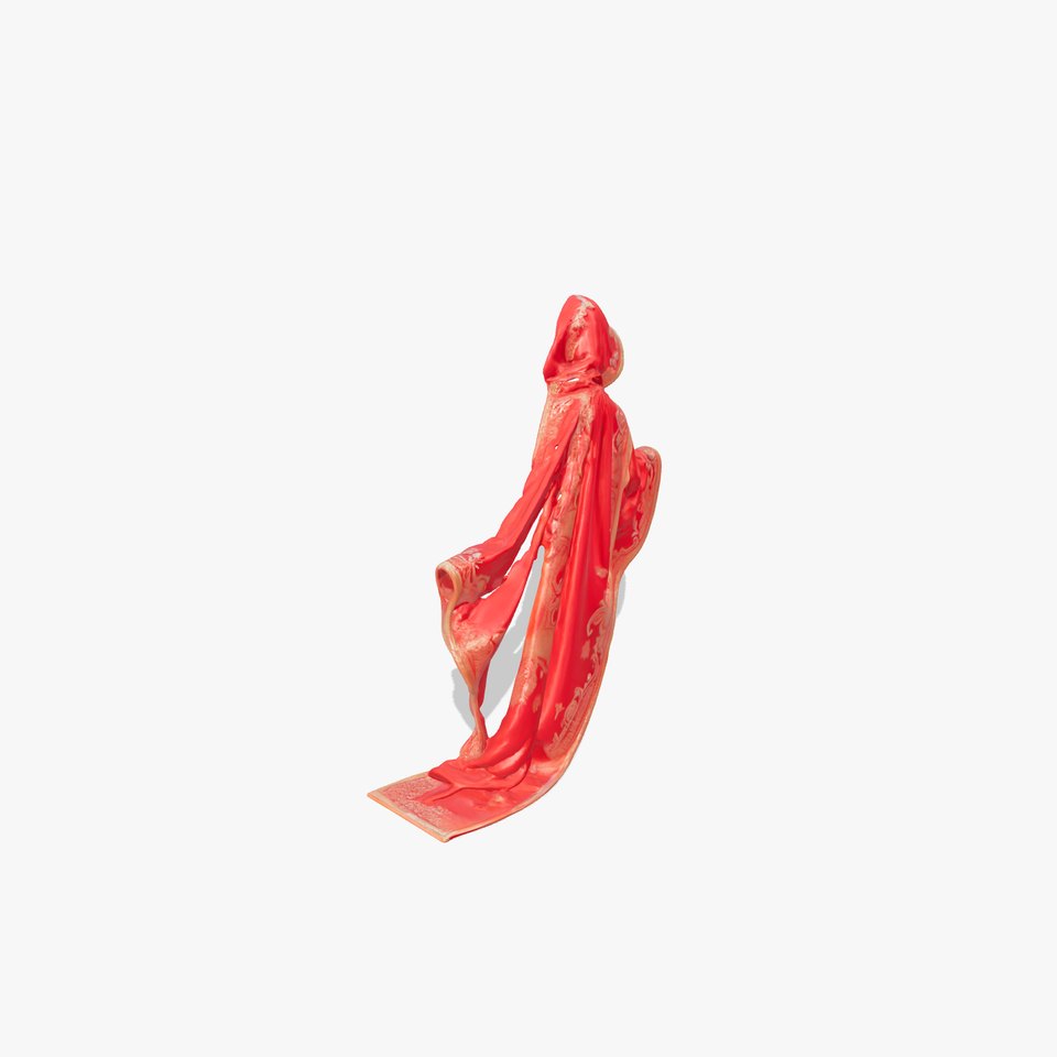 Crimson Magical Cloak model pack
